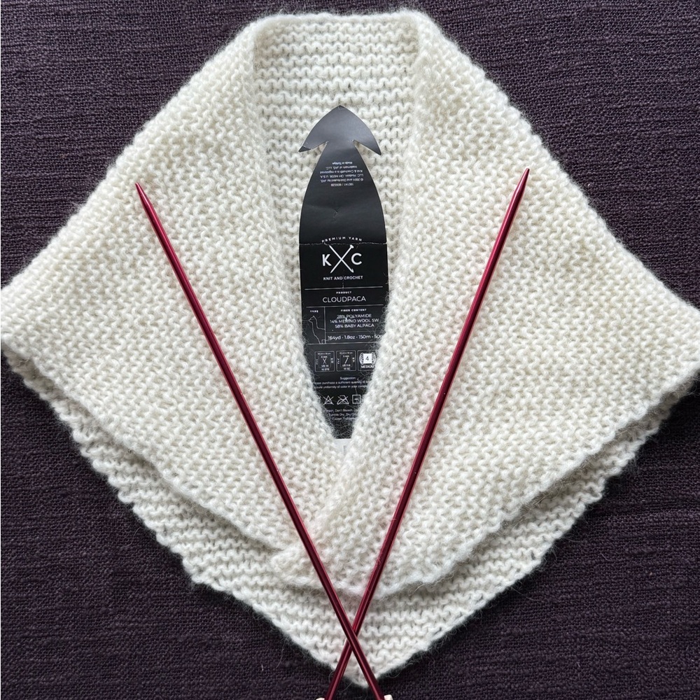 KC Cloud Alpaca Wool Triangle Scarf Bandana